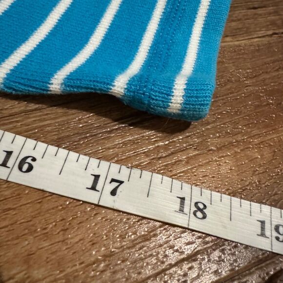 Tommy Bahama Sweater Small Blue Striped Long Sleeve Beach 1/2 Zip Pullover READ - Picture 10 of 10